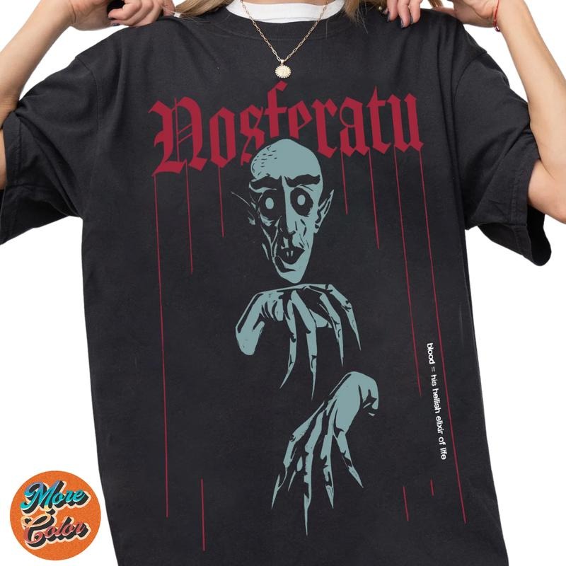 Nosferatu Graphic Movie Shirt, Cotton Unisex T-shirt, Crew Neck, Size S- 3XL, Menswear Top, Womenswear Top Underwear Streetwear