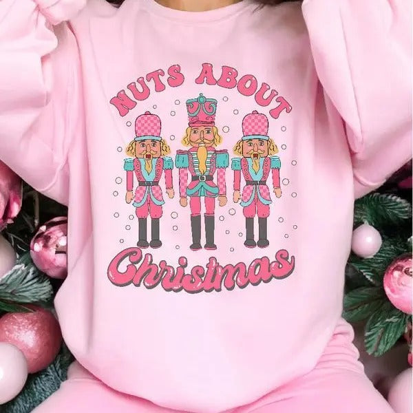 Nuts About Christmas ~ Unisex Apparel Relaxed Fit Printed In The USA Clothing Womenswear Casual Love Comfortable Cotton...