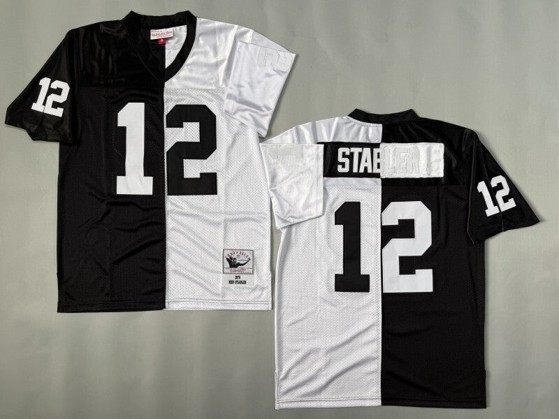 Oakland Raiders #12 Ken Stabler Los Angeles Raiders Style 7