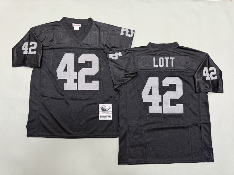 Oakland Raiders #42 Fred Ronnie Lott Los Angeles Raiders Style 1