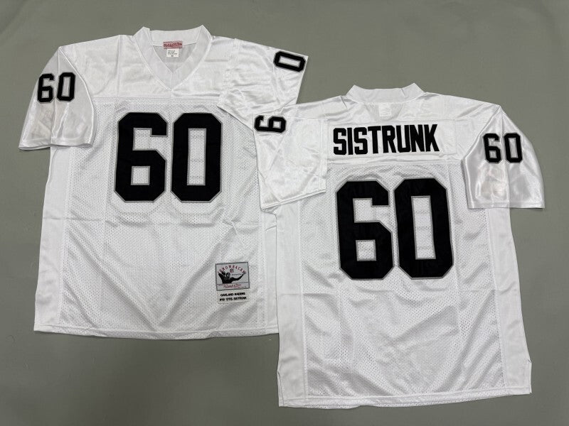 Oakland Raiders #60 Otis Sistrunk Los Angeles Raiders Style 2