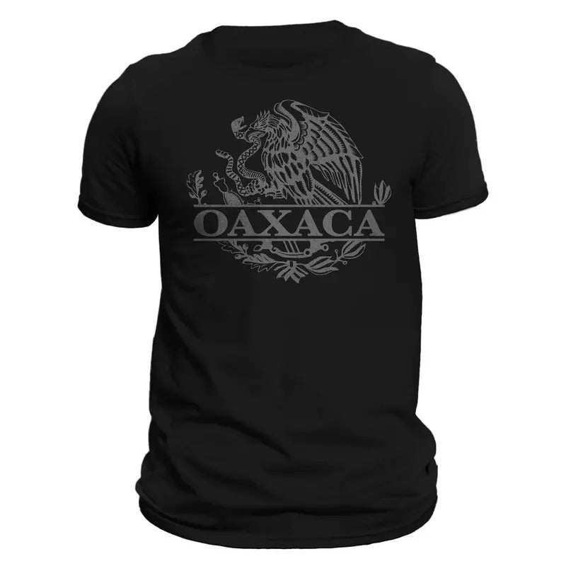 Oaxaca Mexico Eagle Emblem Mexican T-Shirt Casual Soft Menswear Tee Hoodie, Sweatshirt | InkThreadWorks.com