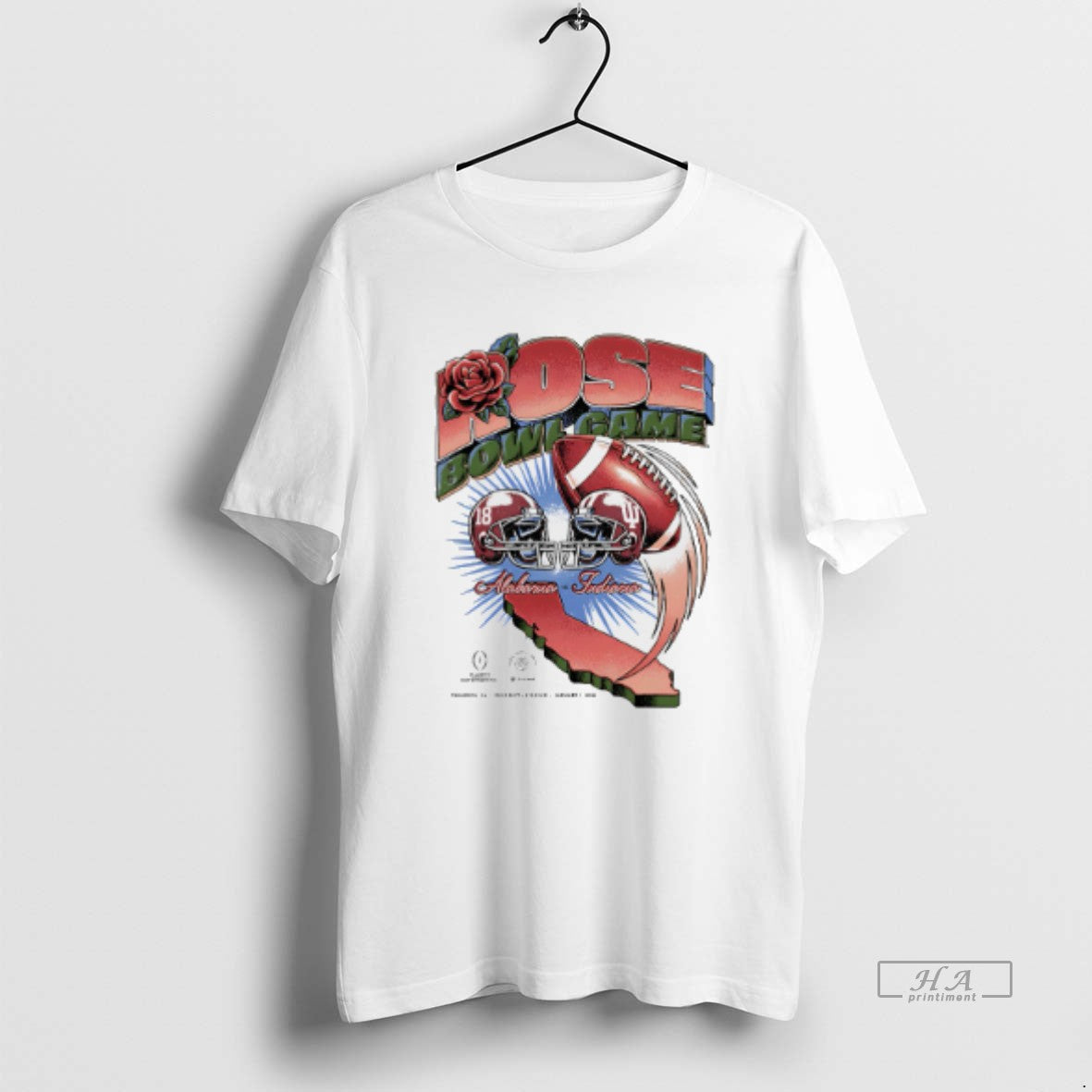 Official Alabama Vs Indiana Rose Bowl Game 2026 Vintage Matchup T-Shirts, Hoodie, Sweatshirt | InkThreadWorks.com