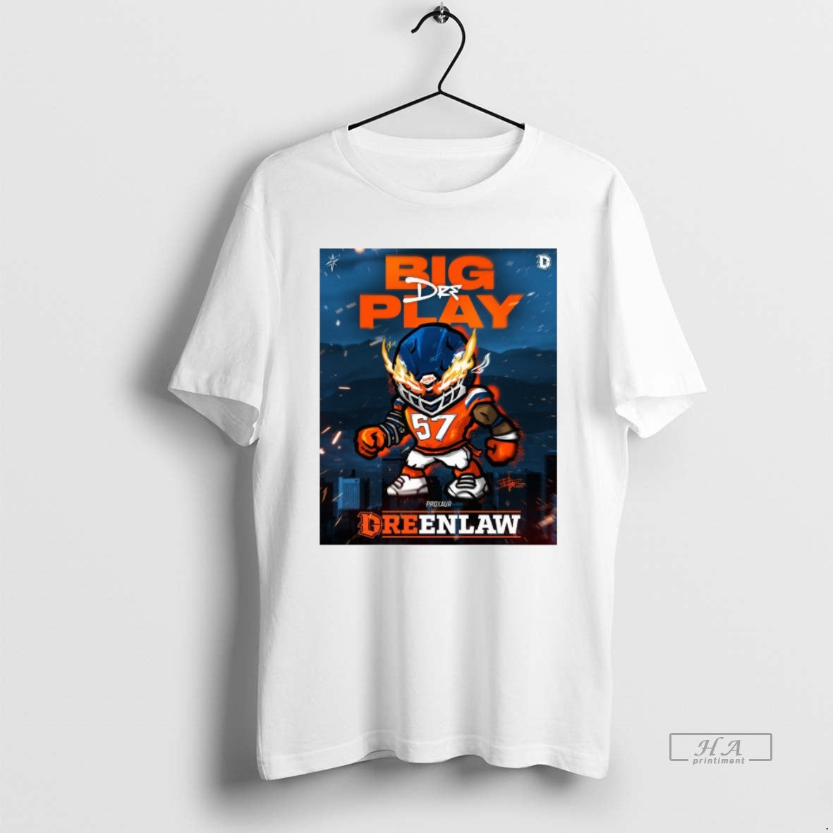 Official Big Play Dre Dreenlaw Proxaur Cartoon Signature T-Shirts, Hoodie, Sweatshirt | InkThreadWorks.com