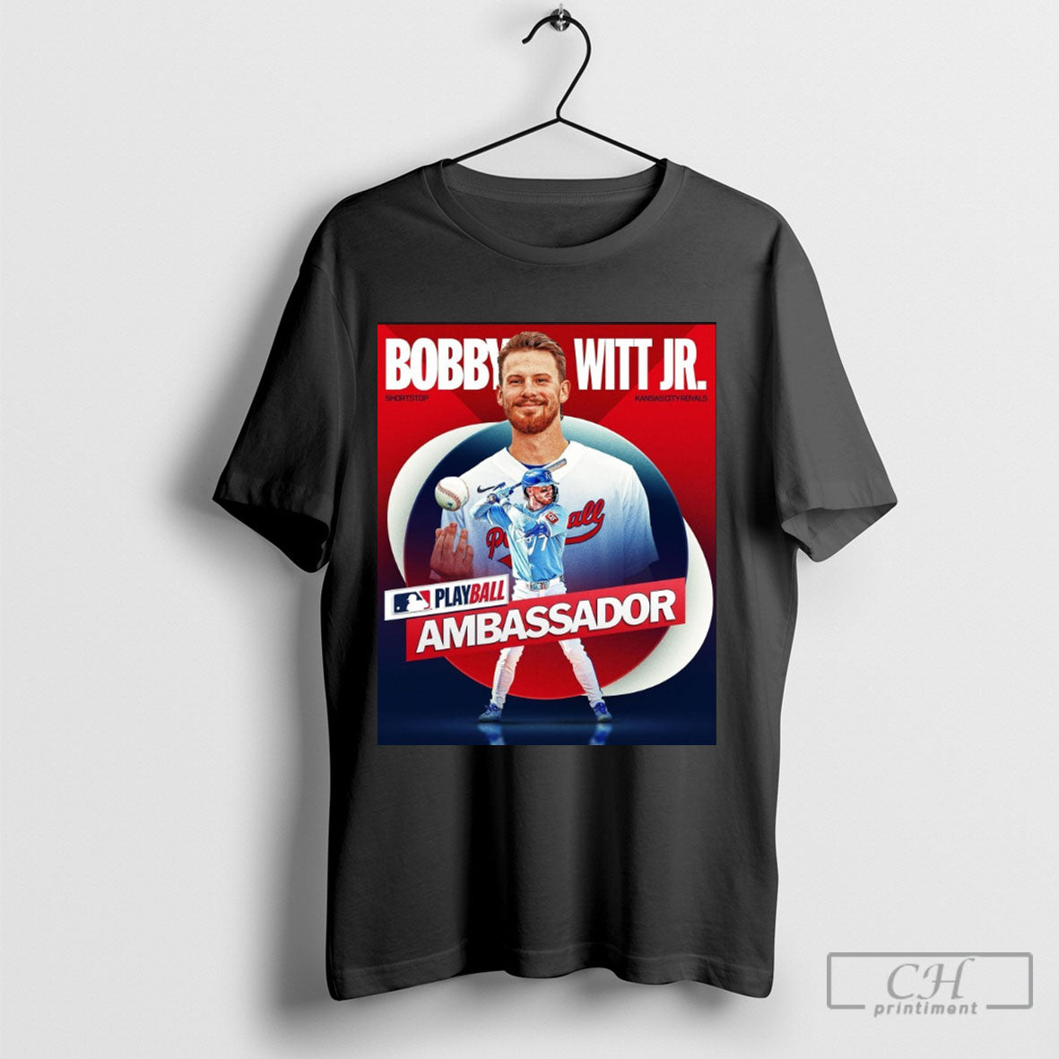 Official Bobby Witt Jr Kansas City Royals Mlb Playball Ambassador Shortstop Poster T Shirt Hoodie 2