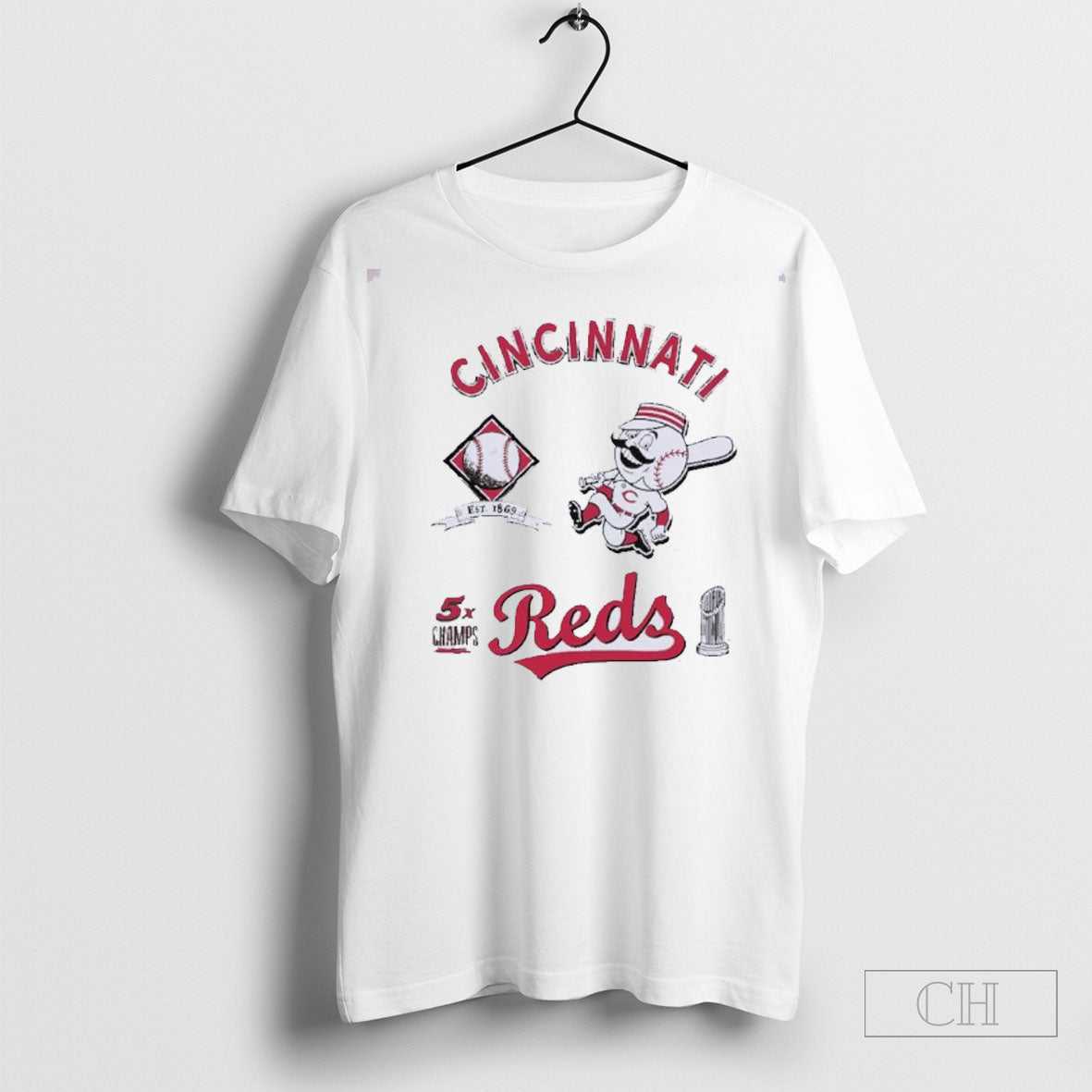 Official Cincinnati Reds Defined 5x Champions T Shirt Hoodie Sweater