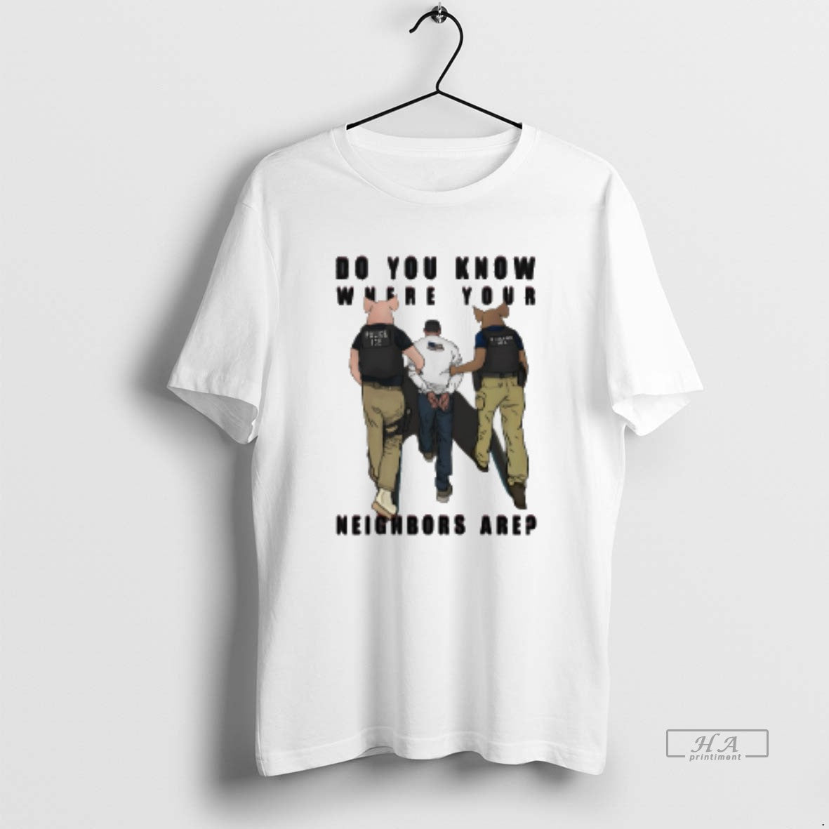 Official Do You Know Where Your Neighbors Are Police Ice T-Shirts, Hoodie, Sweatshirt | InkThreadWorks.com