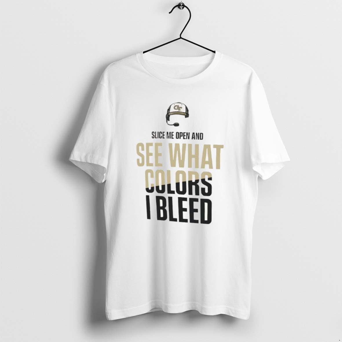 Official Georgia Tech Yellow Jackets Football Slice Me Open And See What Colors I Bleed T-Shirts, Hoodie, Sweatshirt
