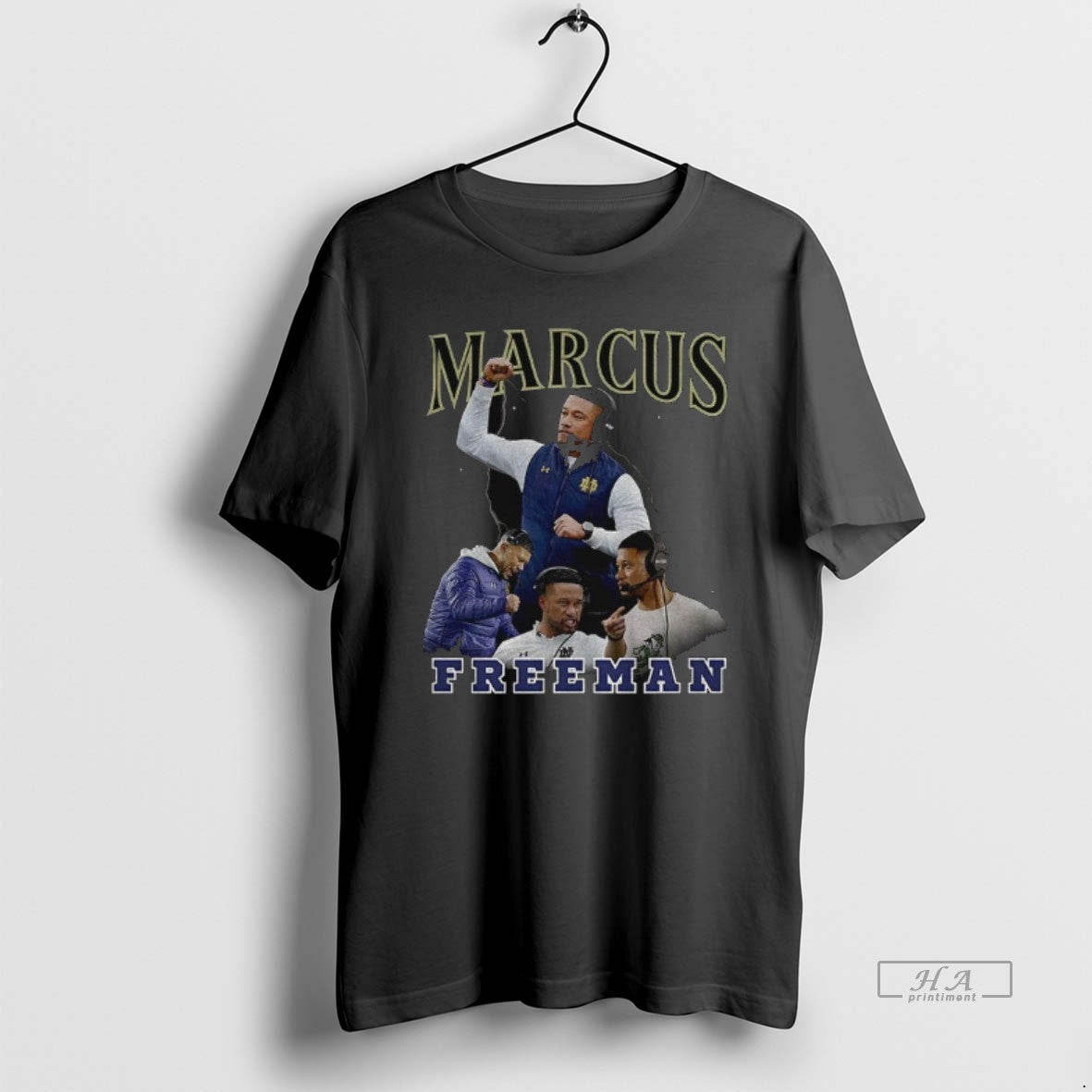 Official Marcus Freeman Notre Dame Fighting Irish Football Graphic Vintage T-Shirts, Hoodie, Sweatshirt | InkThreadWorks.com