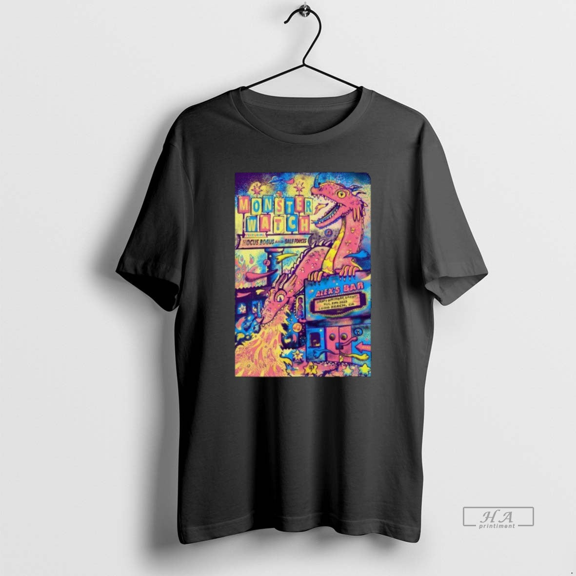 Official Monsterwatch Dec 21 2025 Alexs Bar In Long Beach Ca T-Shirts, Hoodie, Sweatshirt | InkThreadWorks.com