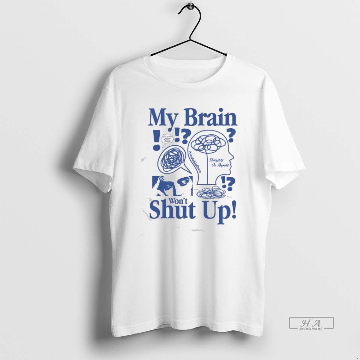 Official My Brain Wont Shut Up Graphic T-Shirts, Hoodie, Sweatshirt | InkThreadWorks.com