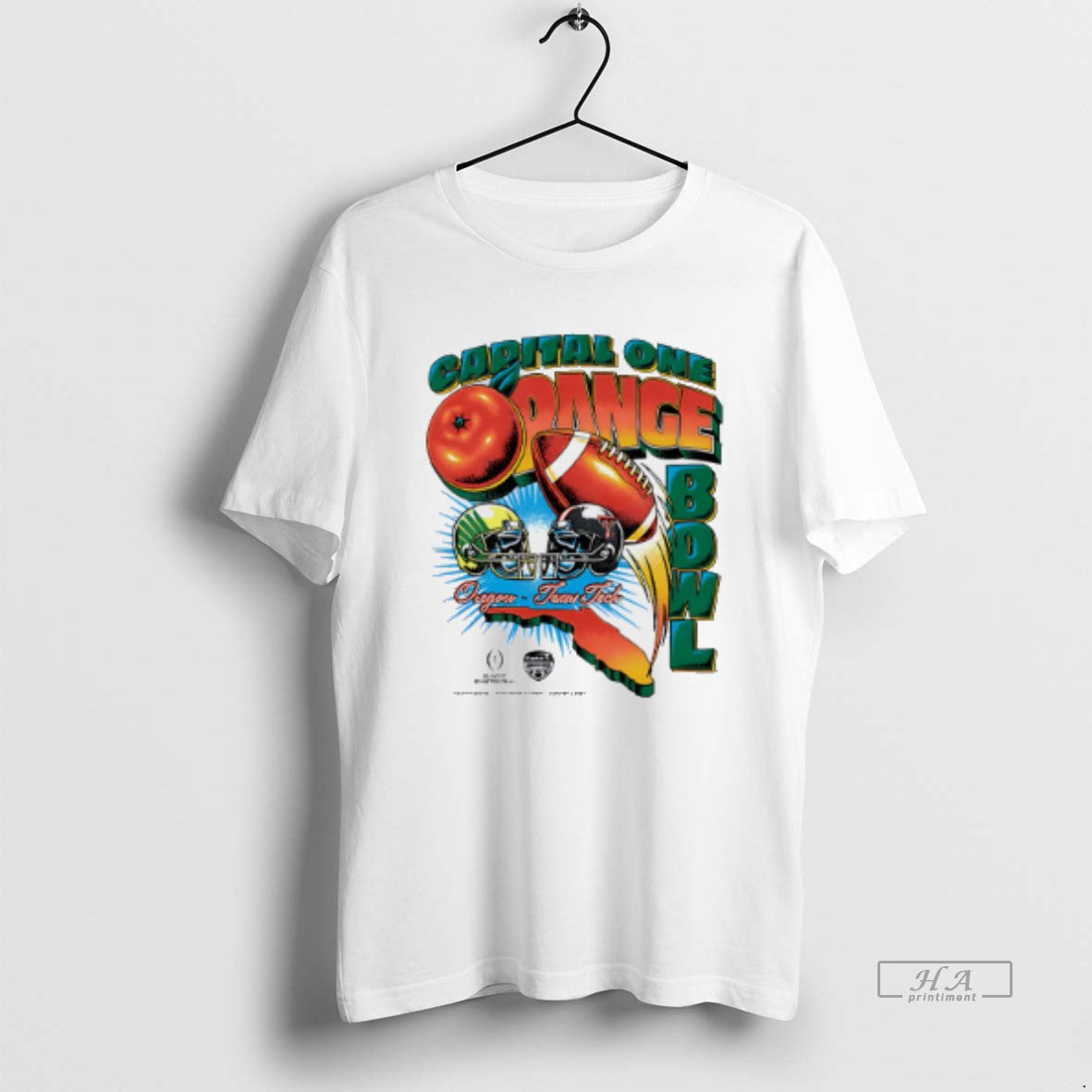 Official Oregon Vs Texas Tech Capital One Orange Bowl 2026 Vintage Matchup T-Shirts, Hoodie, Sweatshirt