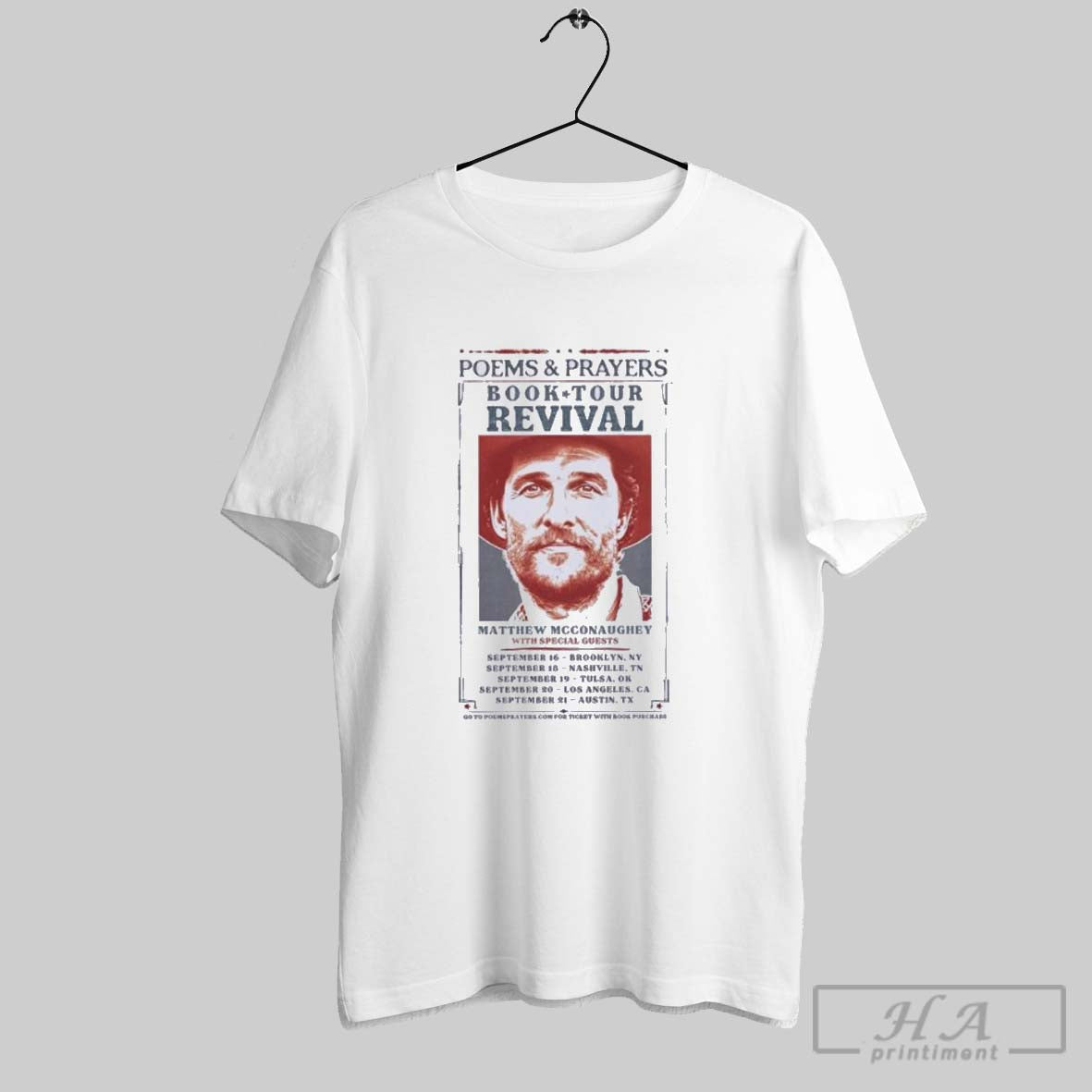 Official Poems And Prayers Revival Matthew Mcconaughey Tour 2025