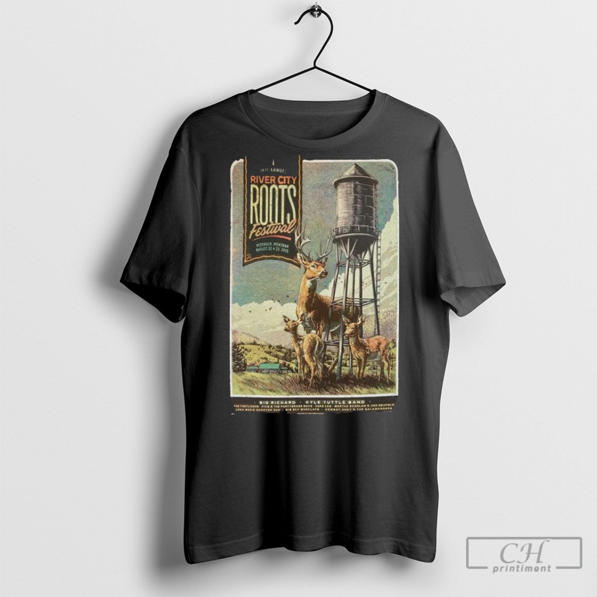 Official River City Roots Festival Missoula Mn Aug 22 23 2025 T Shirts