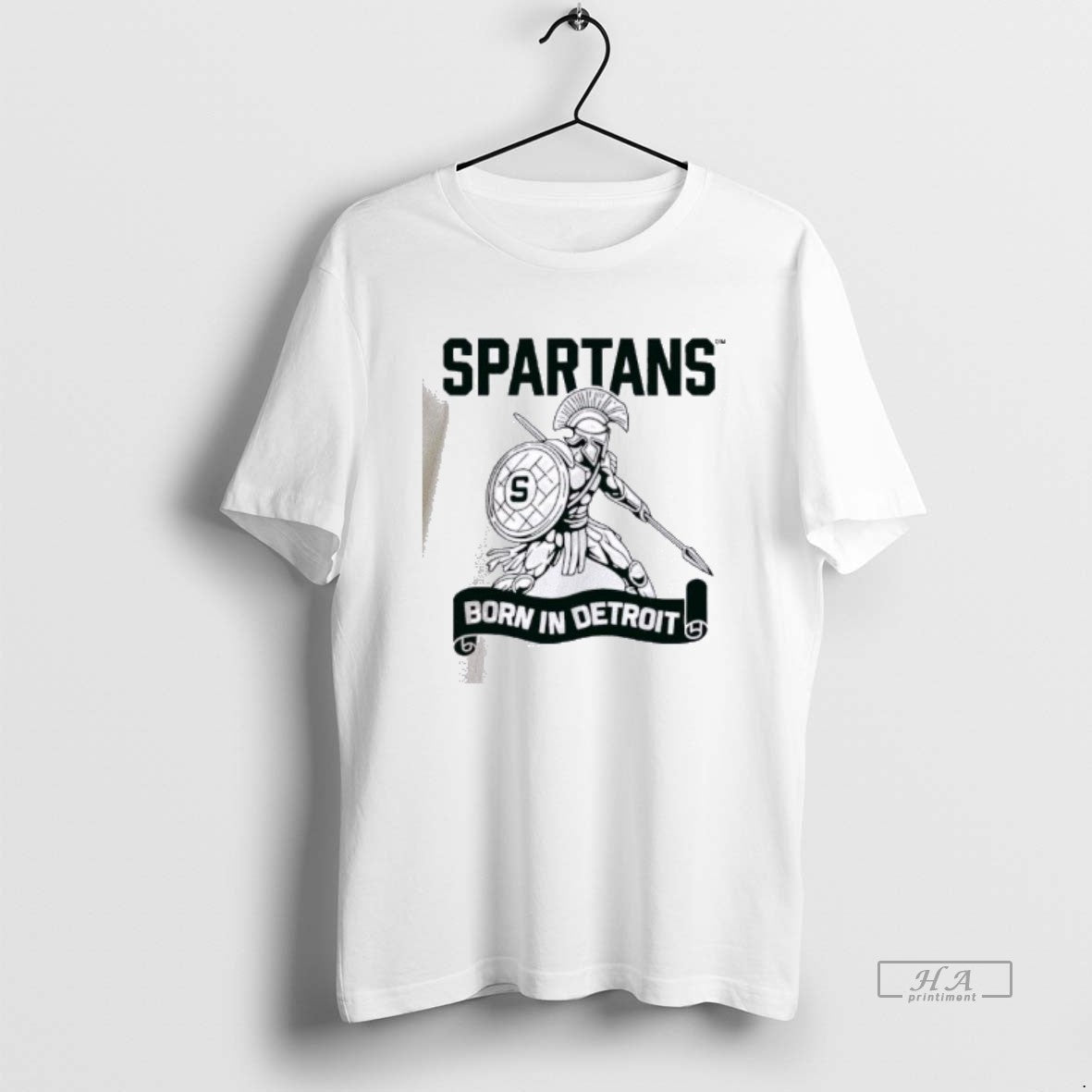 Official Spartans Born In Detroit T-Shirts, Hoodie, Sweatshirt | InkThreadWorks.com