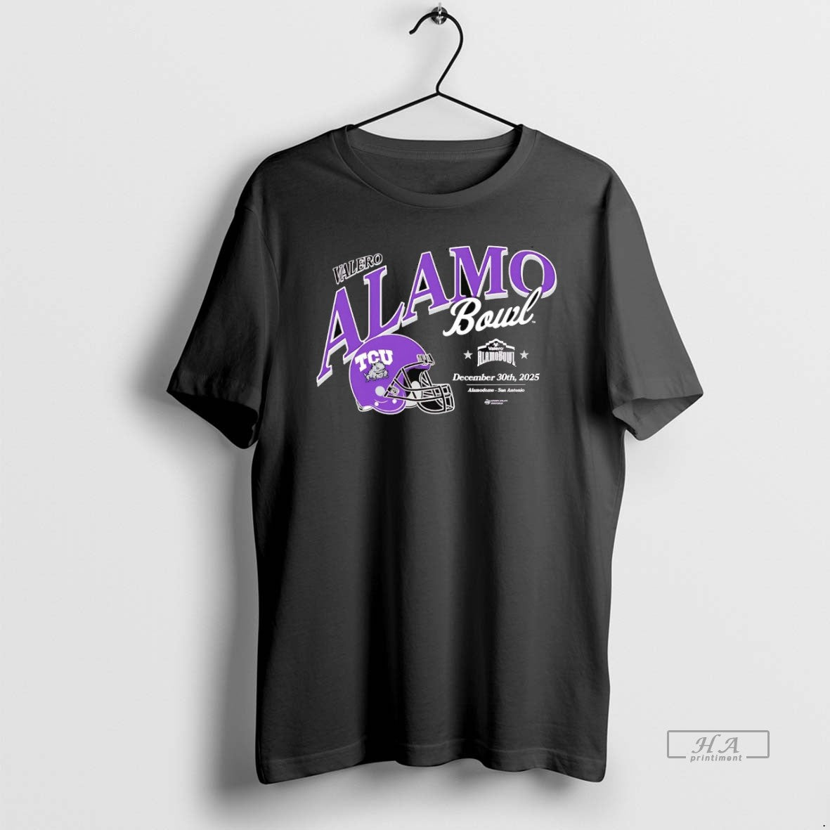 Official Tcu Horned Frogs 2025 Valero Alamo Bowl Helmet T-Shirts, Hoodie, Sweatshirt