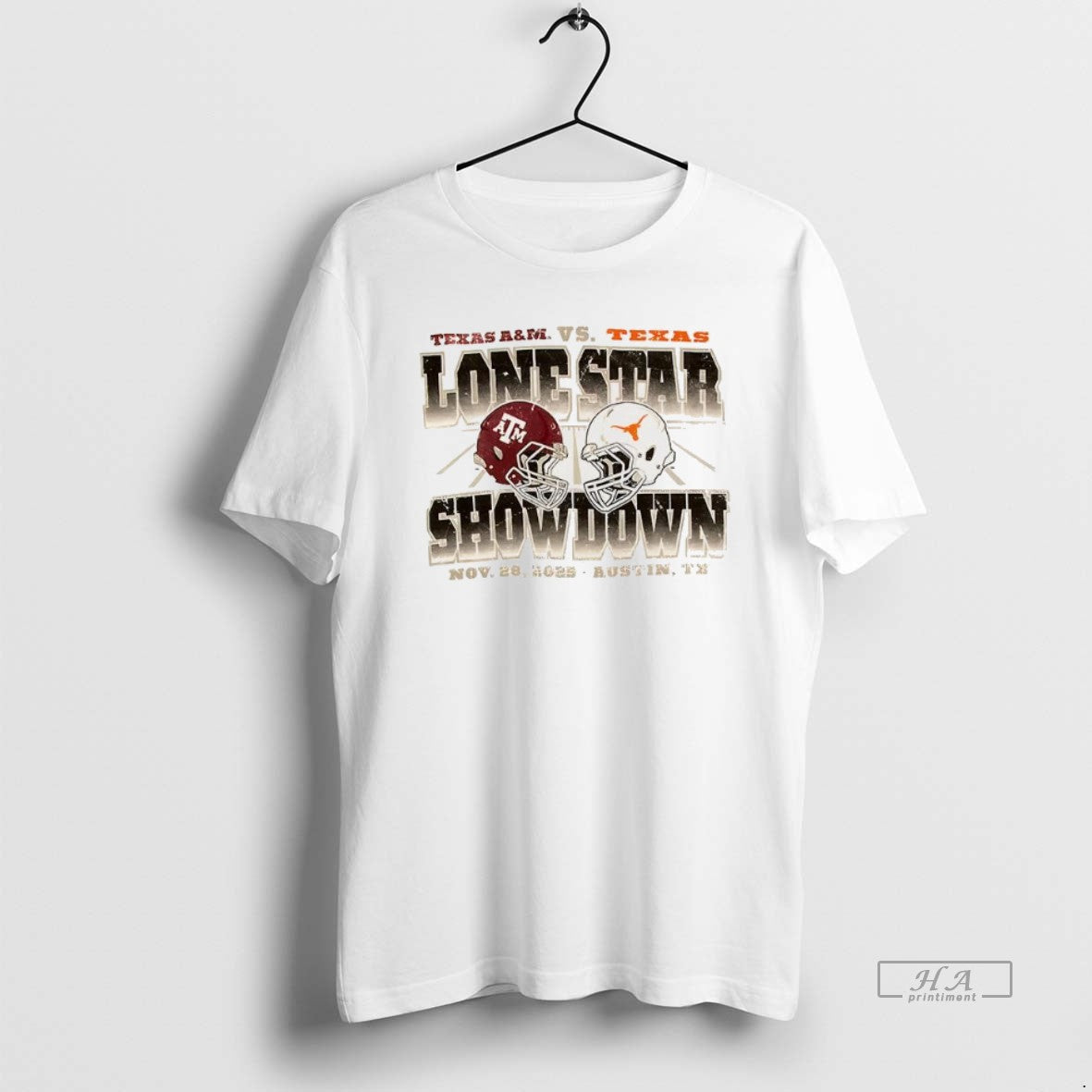 Official Texas Longhorns Vs Texas Am Football Lone Star Showdown Helmet T-Shirts, Hoodie, Sweatshirt | InkThreadWorks.com