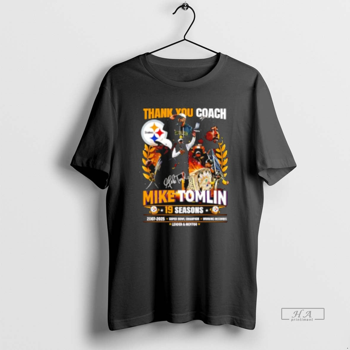Official Thank You Coach Mike Tomlin 19 Seasons 2007 2025 T-Shirts, Hoodie, Sweatshirt | InkThreadWorks.com