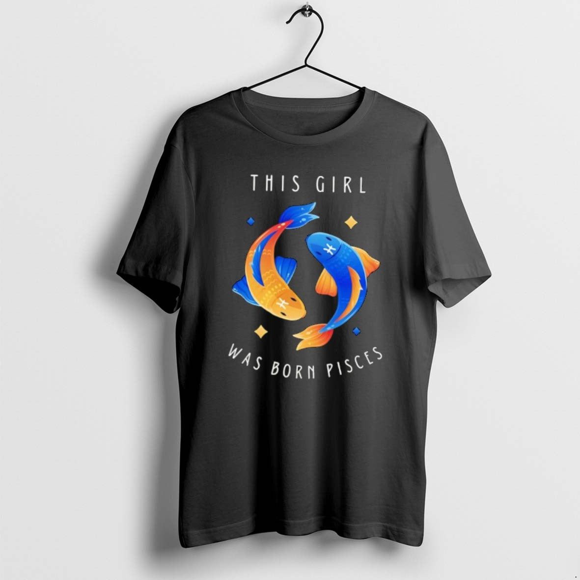 Official This Girl Was Born Pisces Fishes T-Shirts, Hoodie, Sweatshirt | InkThreadWorks.com