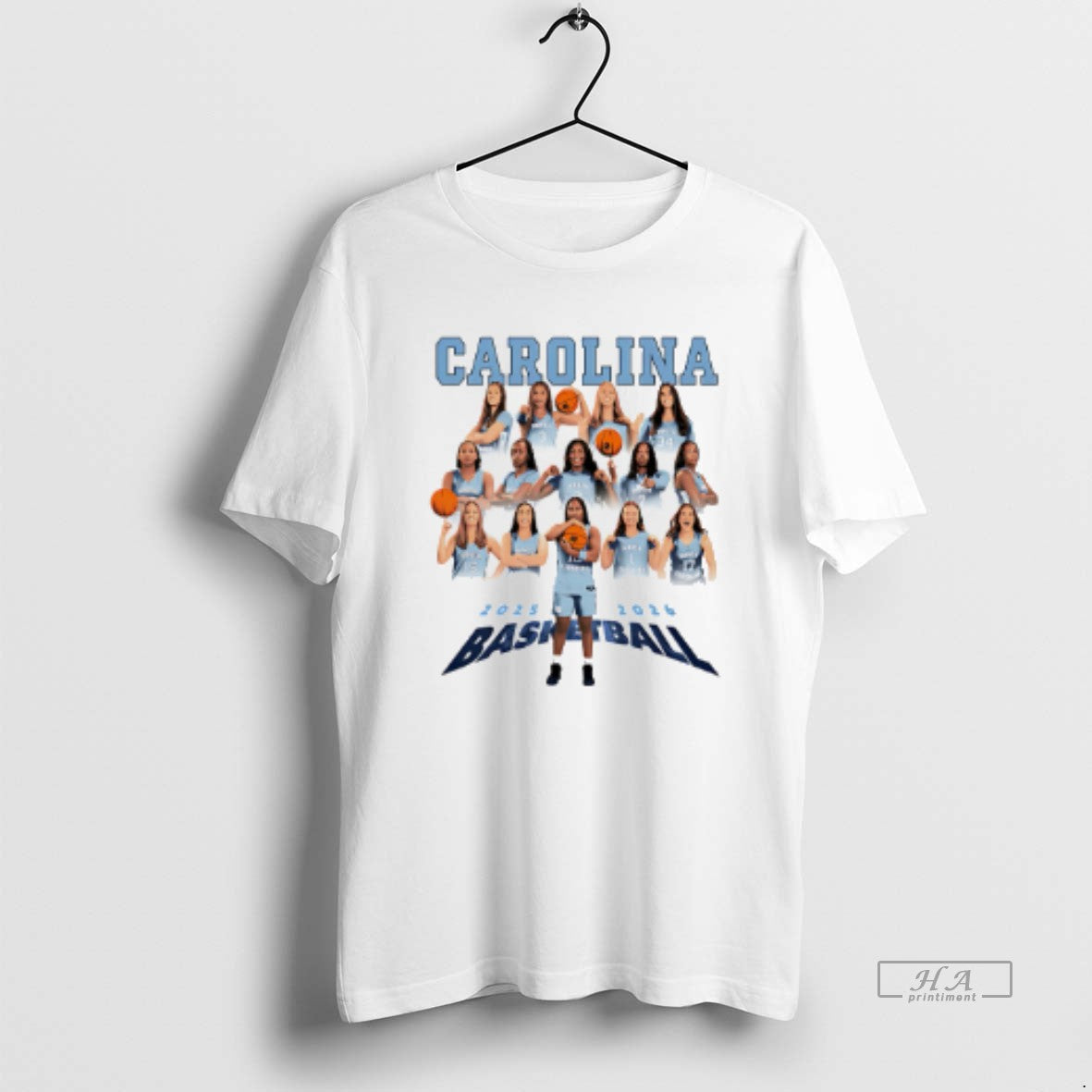 Official Unc Womens Basketball 2025 2026 Team Collage T-Shirts, Hoodie, Sweatshirt | InkThreadWorks.com