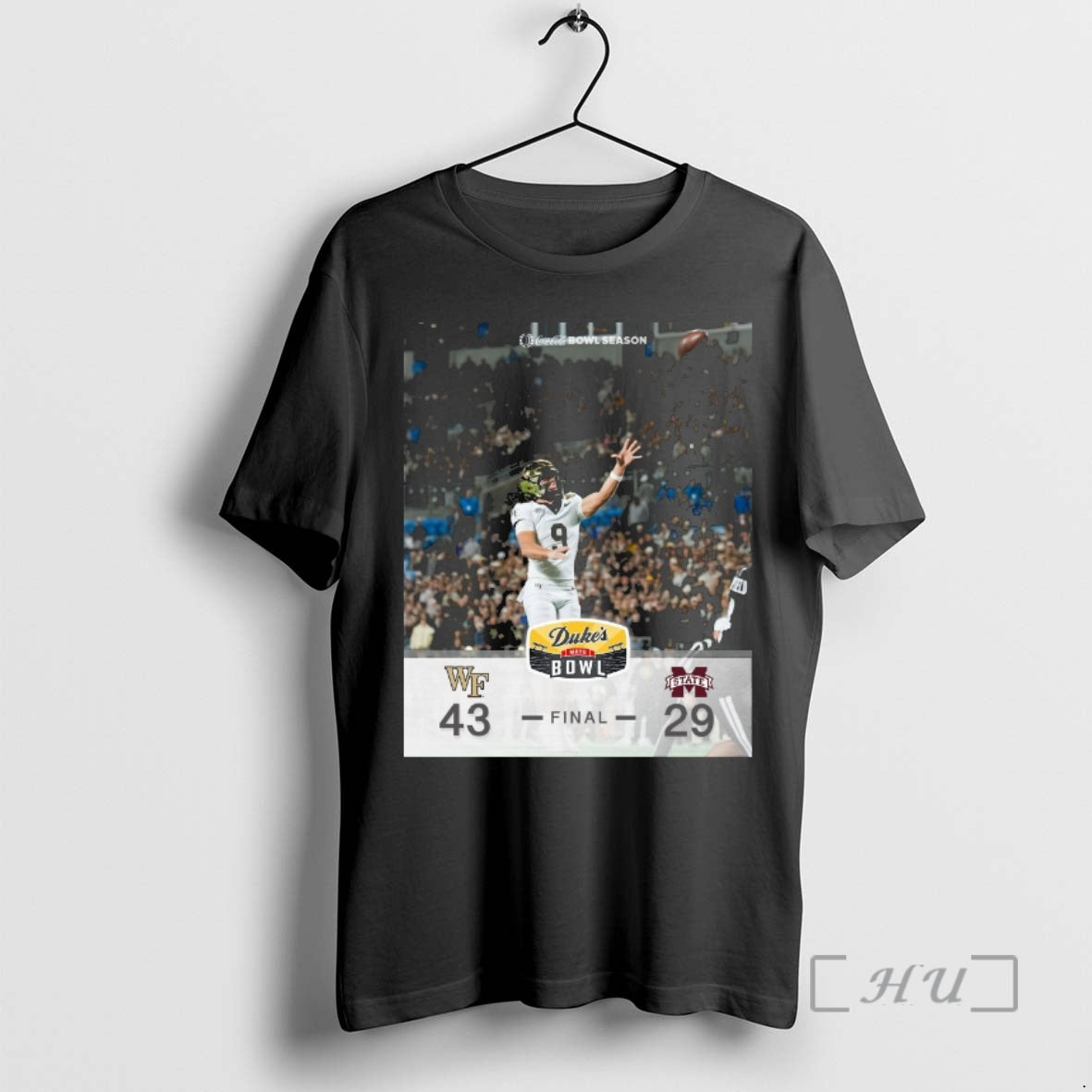 Officials 2026 Dukes Mayo Bowl Wake Forest Defeats Mississippi State Final Score 43 29 Premium T-Shirts, Hoodie, Sweatshirt