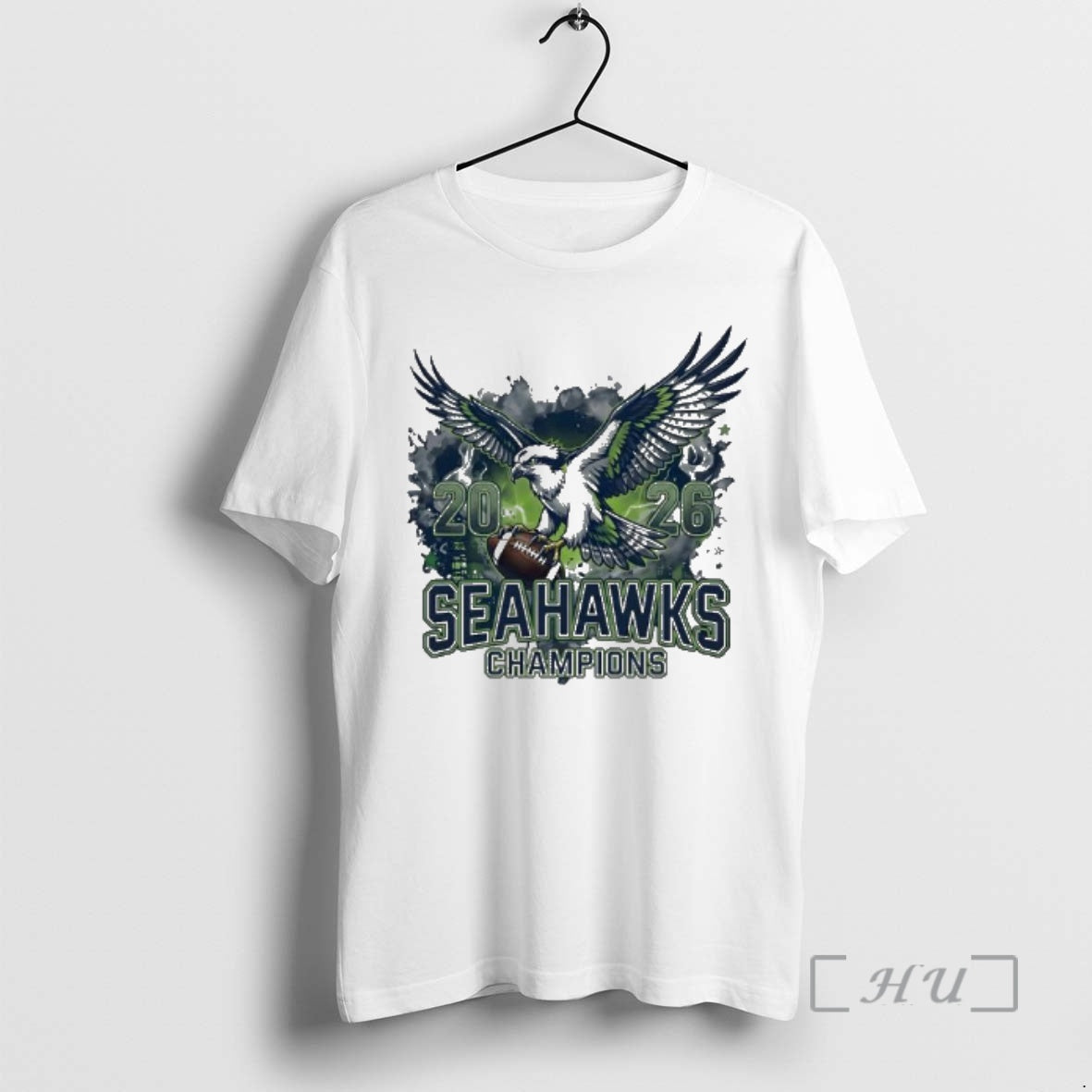 Officials 2026 Seahawks Champions Flying Eagle With Football Sport T-Shirts, Hoodie, Sweatshirt | InkThreadWorks.com