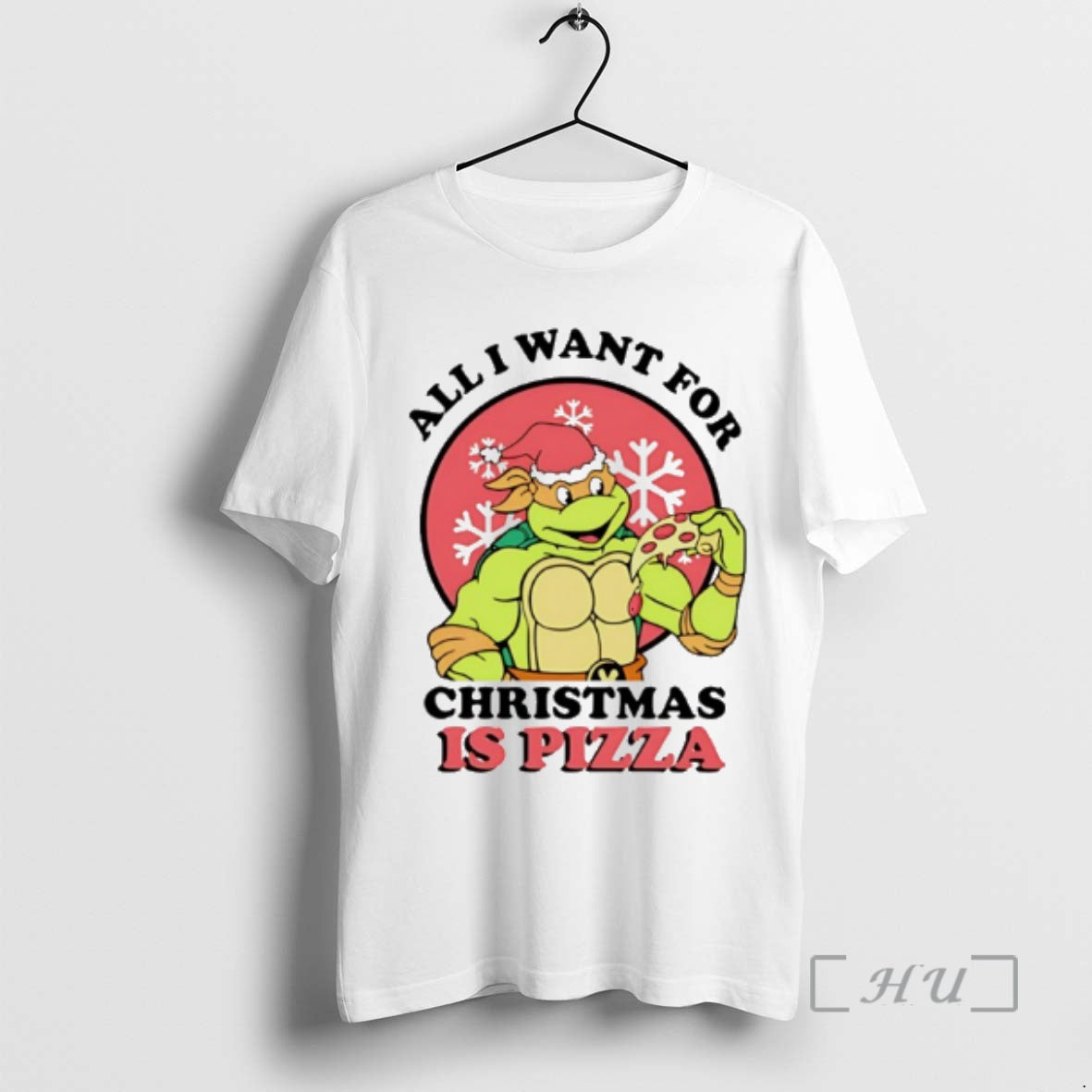 Officials All I Want For Christmas Is Pizza Turtle T-Shirts, Hoodie, Sweatshirt | InkThreadWorks.com