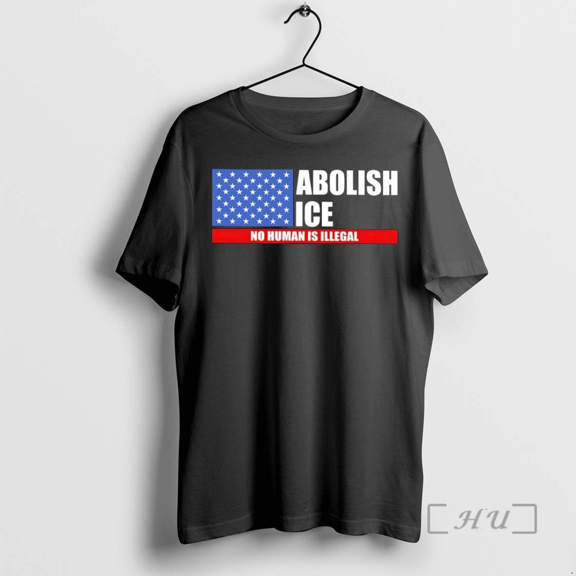 Officials American Flag Abolish Ice No Human Is Illegal T-Shirts, Hoodie, Sweatshirt | InkThreadWorks.com
