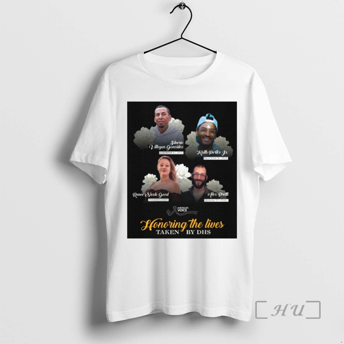 Officials Americas Voice Honoring The Lives Taken By Dhs T-Shirts, Hoodie, Sweatshirt | InkThreadWorks.com