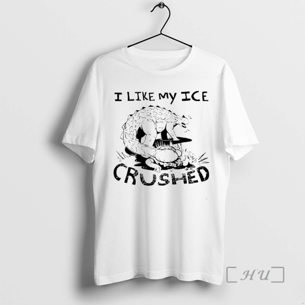 Officials Ankylosaurus I Like My Ice Crushed Tee Hoodie, Sweatshirt | InkThreadWorks.com