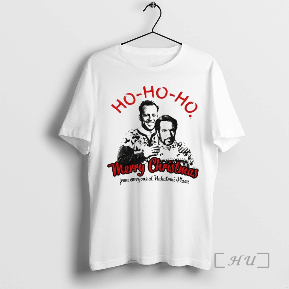 Officials Bruce Willis And Alan Rickman Ho Ho Ho Merry Christmas From Everyone At Nakatomi T-Shirts, Hoodie, Sweatshirt