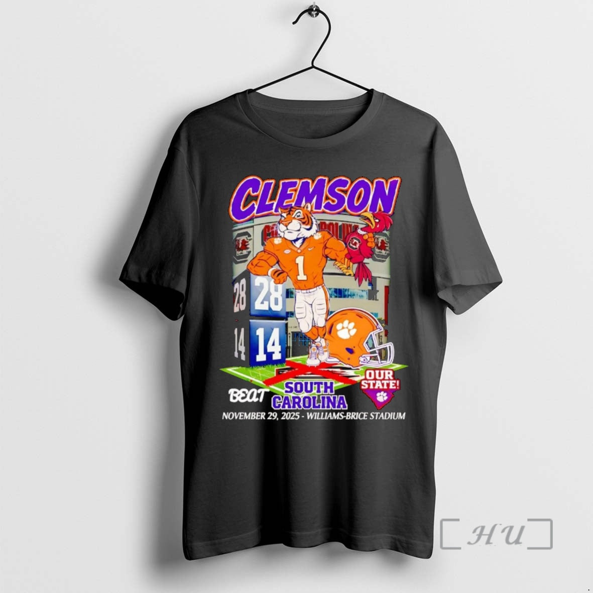 Officials Clemson Tigers Beat South Carolina 2025 Our State Mascot T-Shirts, Hoodie, Sweatshirt | InkThreadWorks.com