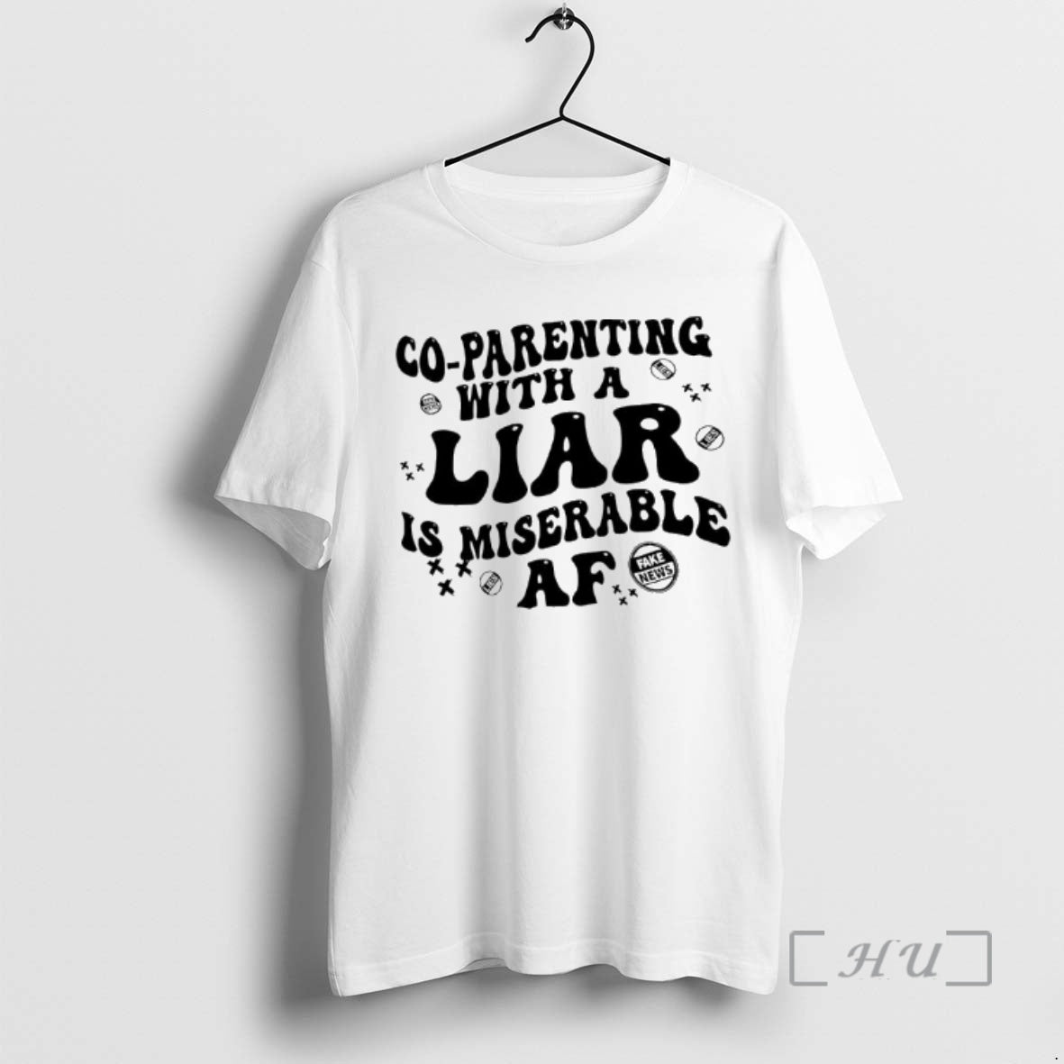 Officials Co Parenting Lies With A Liar Is Miserable Af Fake News Premium T Shirts Hoodie, Sweatshirt | InkThreadWorks.com