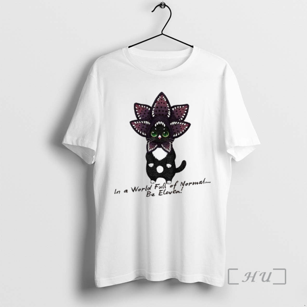 Officials Demogorgon Cat In A World Full Of Normal Be Eleven Cartoon Premium T Shirts Hoodie, Sweatshirt | InkThreadWorks.com