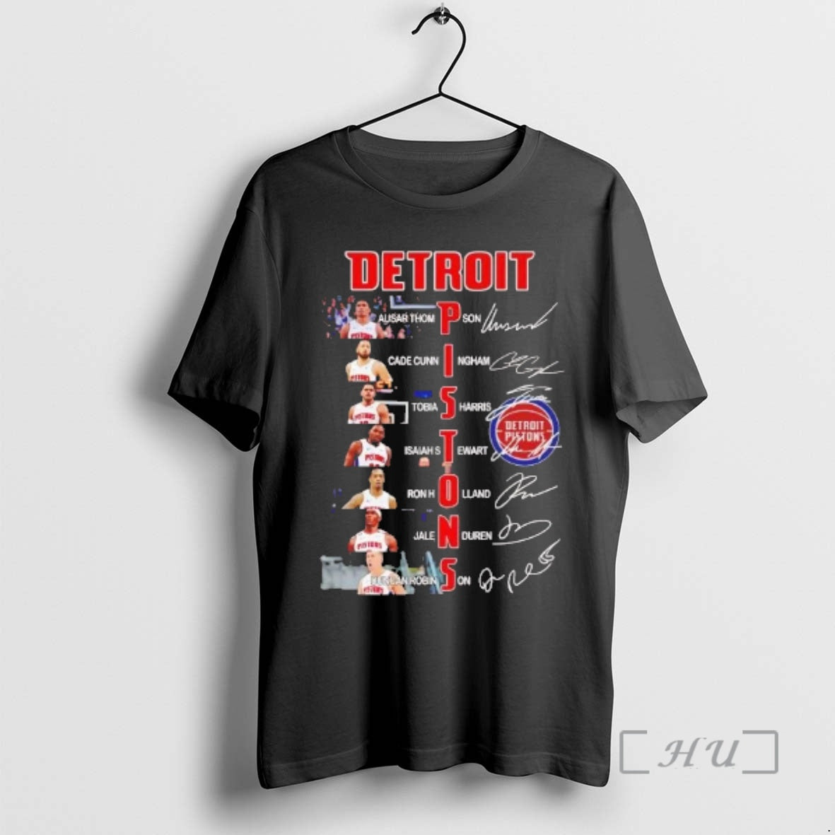 Officials Detroit Pistons Team Players Names And Signatures T-Shirts, Hoodie, Sweatshirt | InkThreadWorks.com
