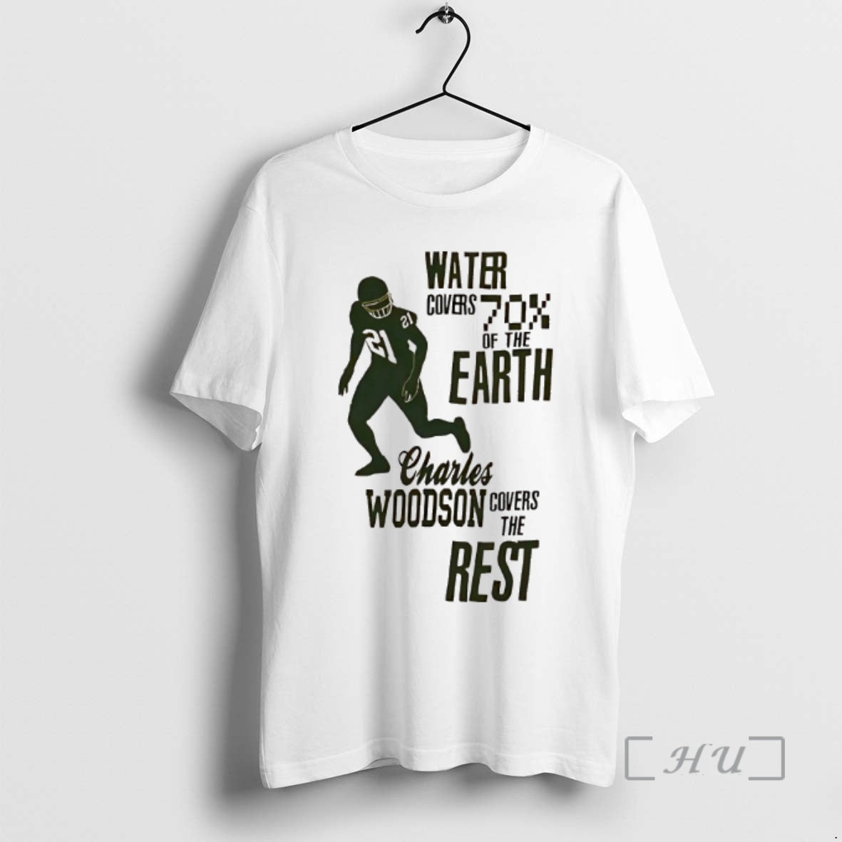 Officials Green Bay Packers Water Covers 70 Of The Earth Charles Woodson Covers The Rest T-Shirts, Hoodie, Sweatshirt