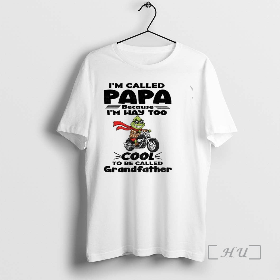 Officials Grinch Im Called Papa Because Im Way Too Cool To Be Called Grandfather Christmas T-Shirts, Hoodie, Sweatshirt