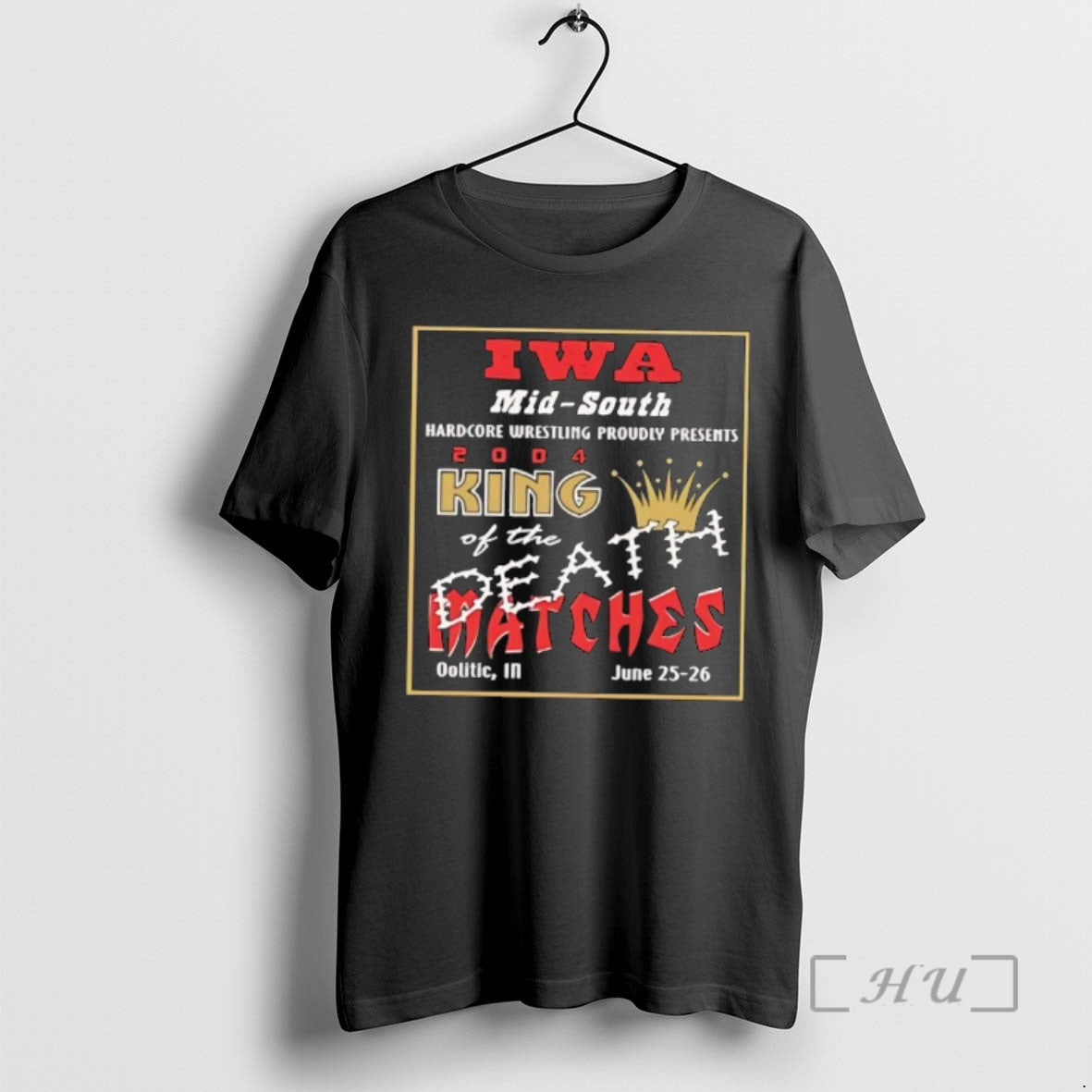 Officials Iwa Mid South King The Last Bloody Stand T-Shirts, Hoodie, Sweatshirt | InkThreadWorks.com