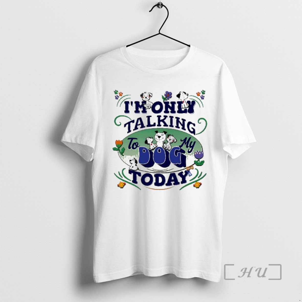 Officials Im Only Talking To My Dog Today Funny Cartoon T-Shirts, Hoodie, Sweatshirt | InkThreadWorks.com