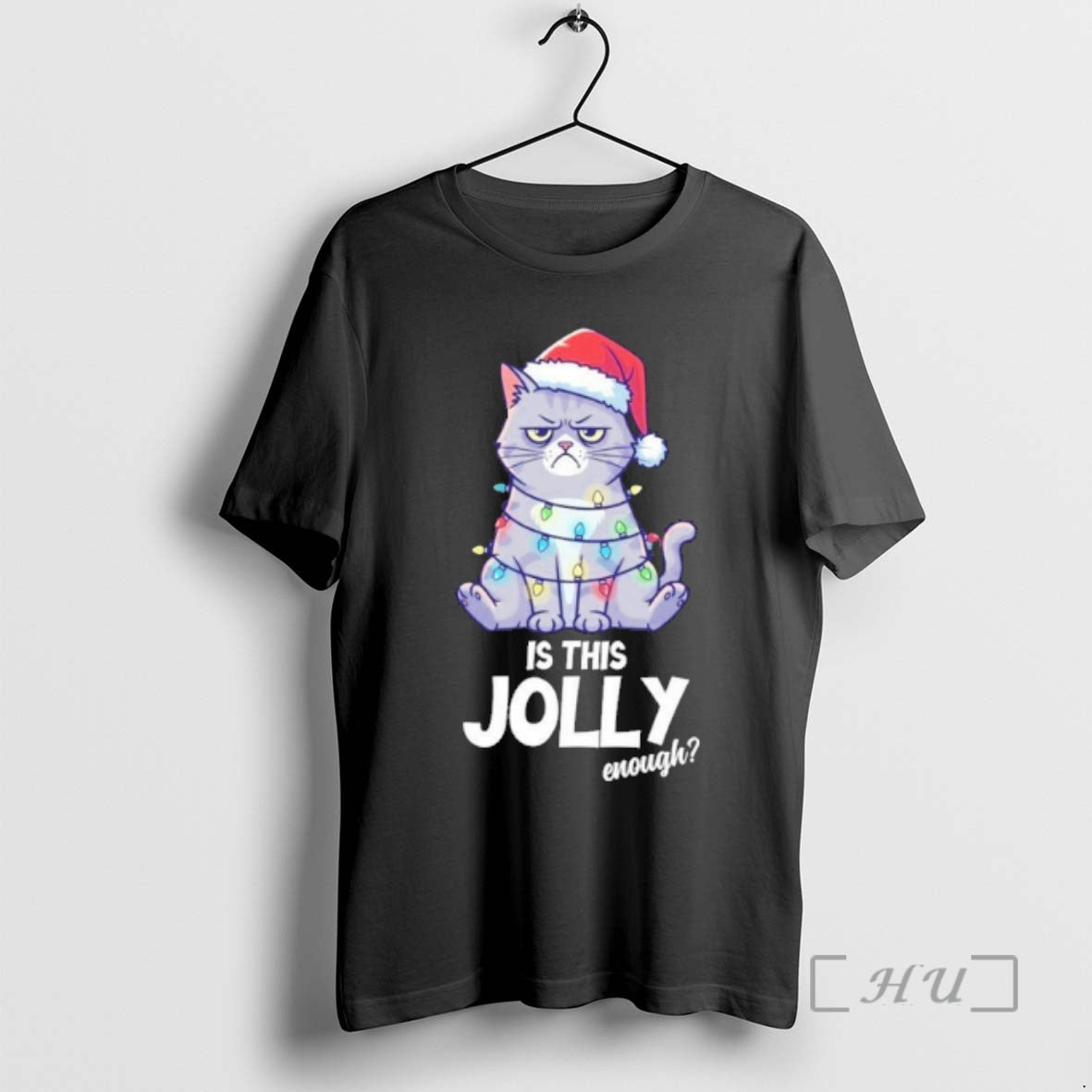 Officials Is This Jolly Enough Christmas Cat Xmas T-Shirts, Hoodie, Sweatshirt | InkThreadWorks.com