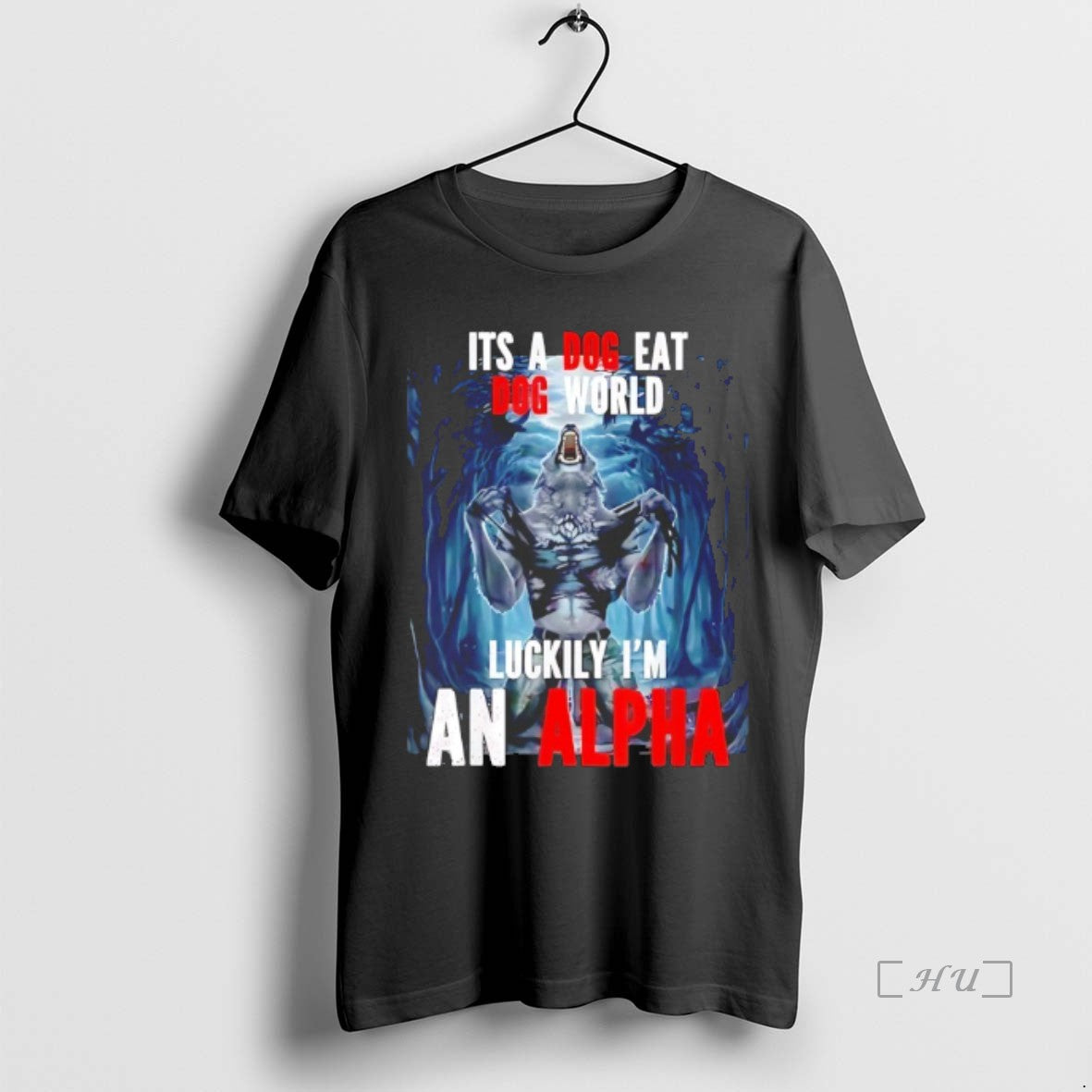 Officials Its A Dog Eat Do World Luckily Im An Alpha Premium T Shirts Sweater Hoodie, Sweatshirt | InkThreadWorks.com