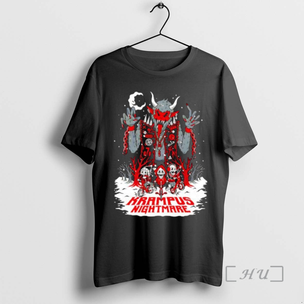 Officials Krampus Nightmare Skeletons Graphic T-Shirts, Hoodie, Sweatshirt | InkThreadWorks.com