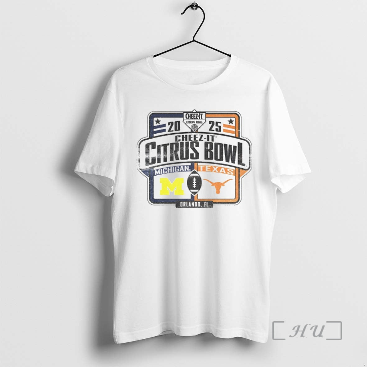 Officials Michigan Wolverines Vs Texas Longhorns Cheez It Citrus Bowl 2025 Logo Premium T Shirts Hoodie, Sweatshirt