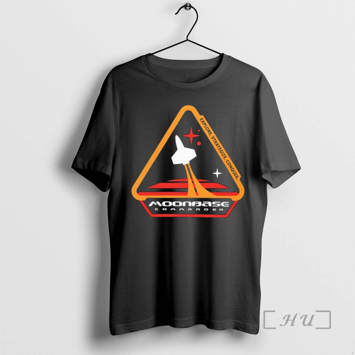 Officials Moonbase Commander Rocketship Logo T-Shirts, Hoodie, Sweatshirt | InkThreadWorks.com