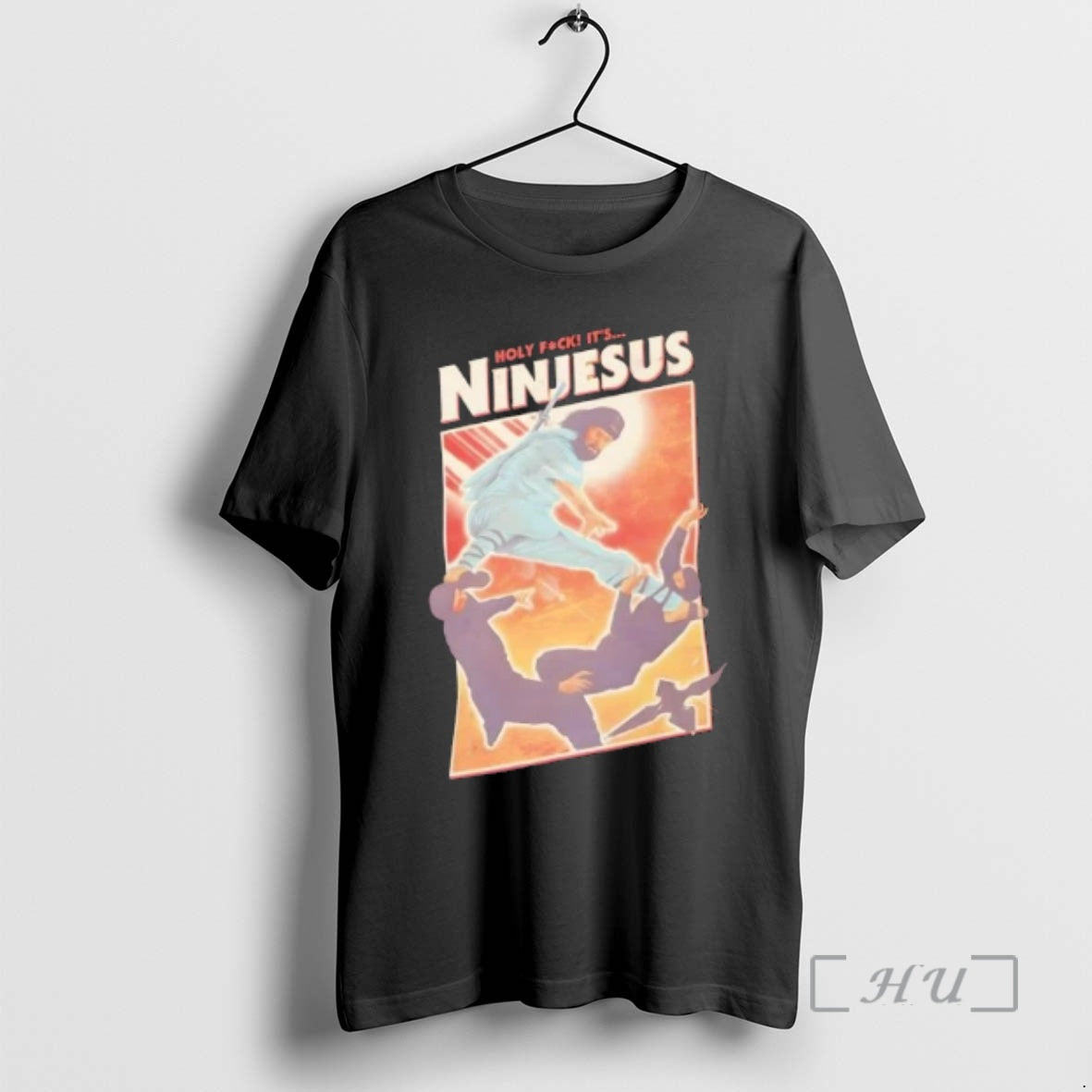 Officials Ninjesus Holy Fuck Parody Funny Adult T-Shirts, Hoodie, Sweatshirt | InkThreadWorks.com