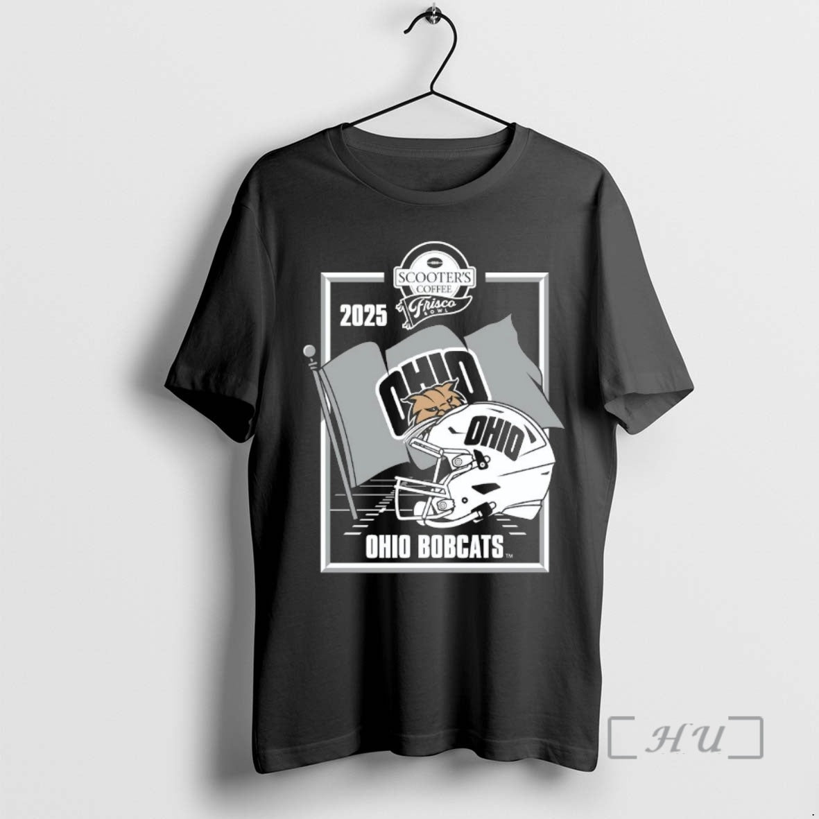 Officials Ohio Bobcats 2025 Frisco Bowl Helmet T-Shirts, Hoodie, Sweatshirt | InkThreadWorks.com