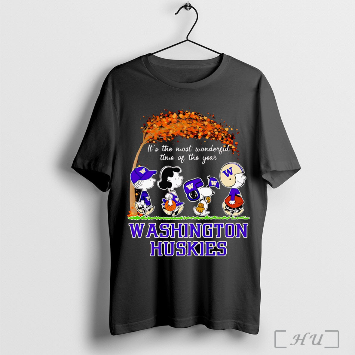 Officials Peanuts Its The Most Wonderful Time Of The Year Washington Huskies Shirt Hoodie Sweater