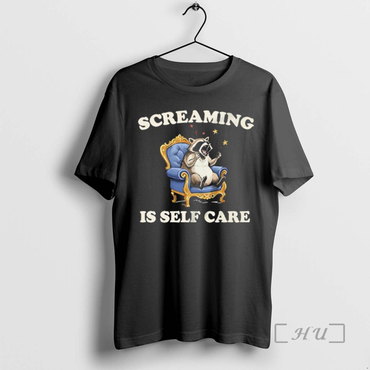 Officials Raccoon Screaming Is Self Care T-Shirts, Hoodie, Sweatshirt | InkThreadWorks.com