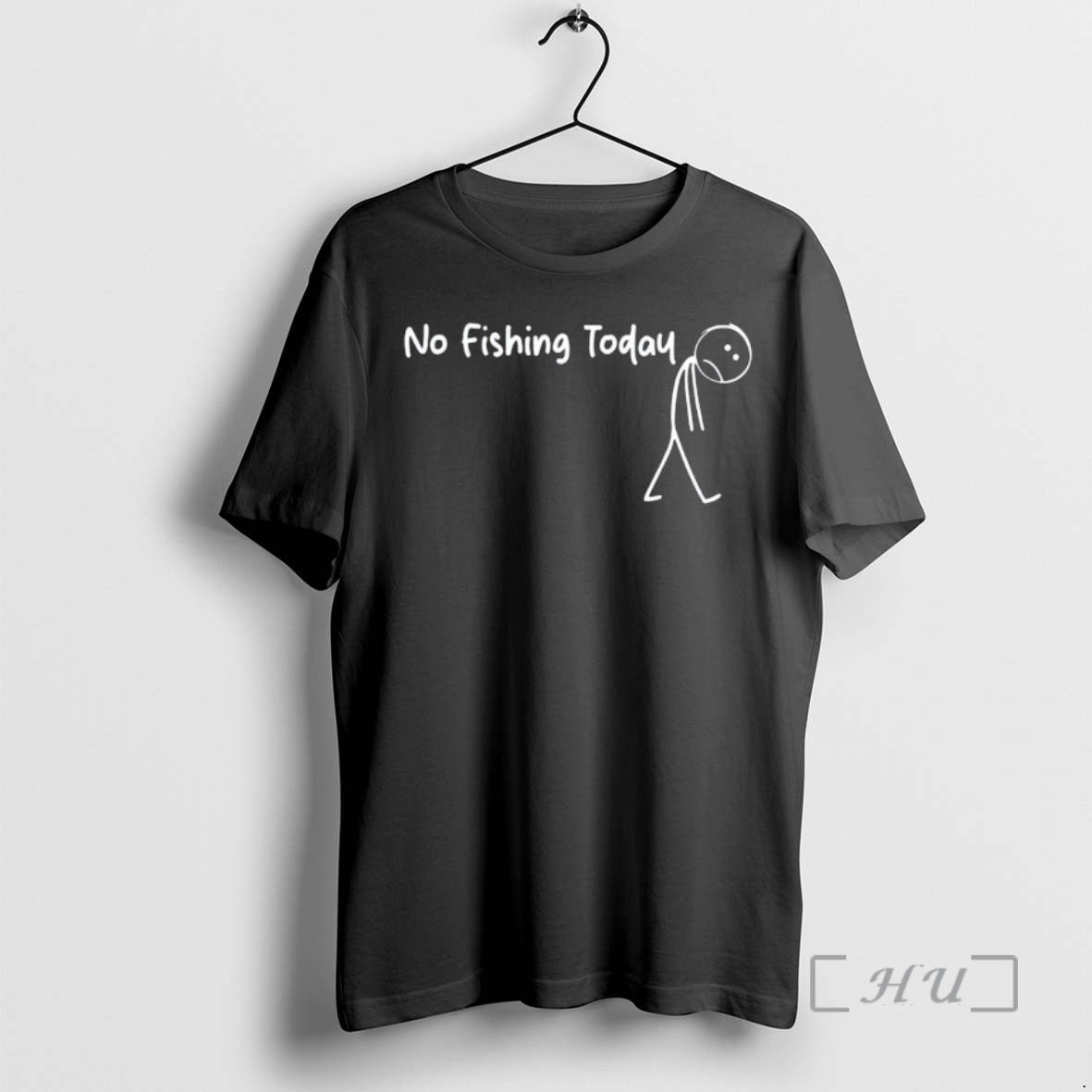 Officials Sad Stick Man No Fishing Today Meme T-Shirts, Hoodie, Sweatshirt | InkThreadWorks.com