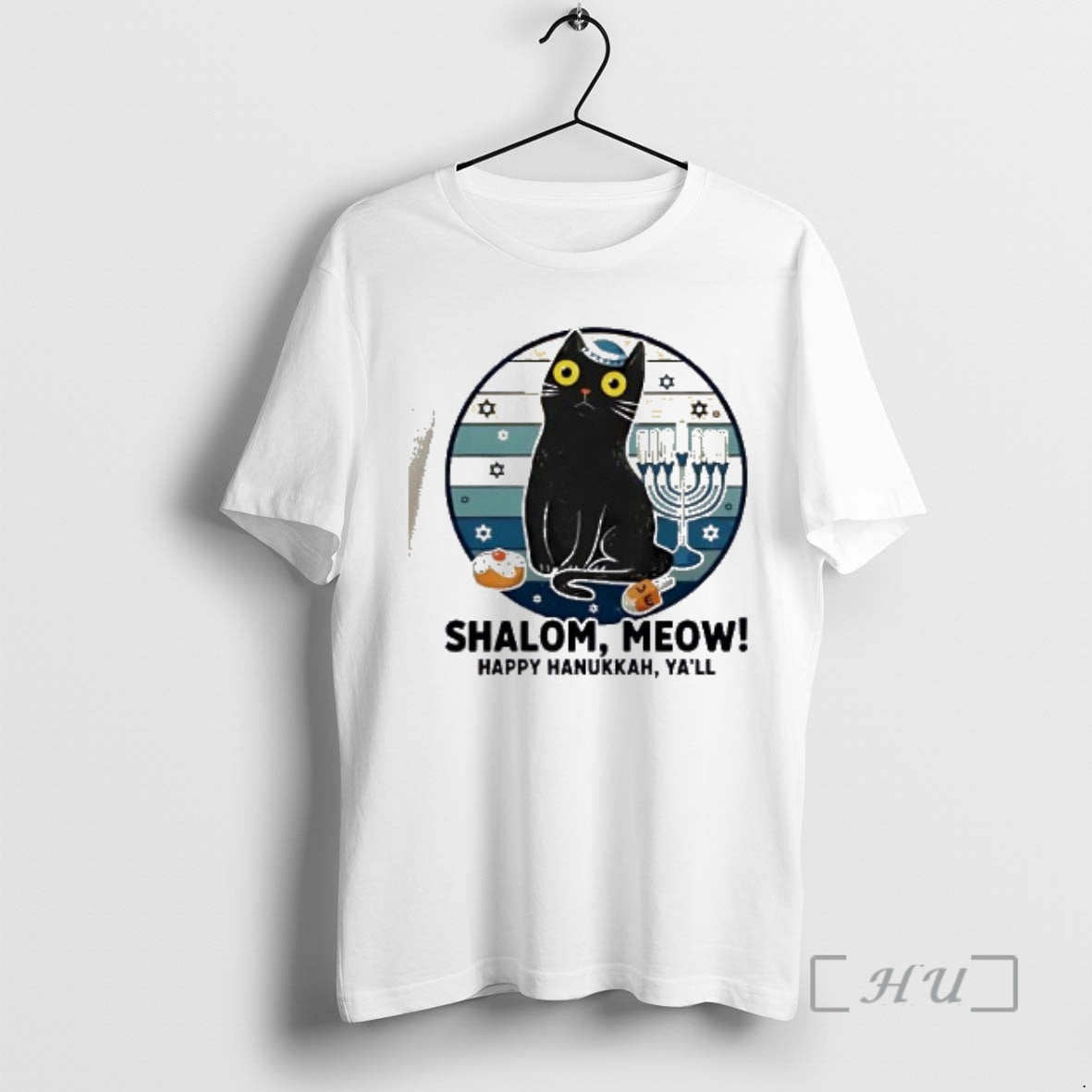 Officials Shalom Meow Happy Hanukkah Yall Vintage T-Shirts, Hoodie, Sweatshirt | InkThreadWorks.com